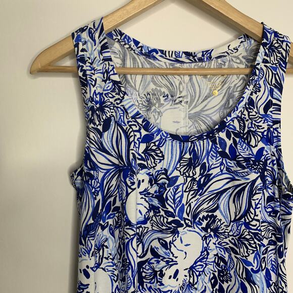 Lily Pulitzer Blue Pandarama Dress Womens Blue Small - Picture 4 of 10
